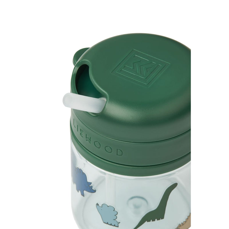 Liewood Gobelet en tritan avec paille PAVIA 280 ml - Dinosaurs / Mist - Gobelet
