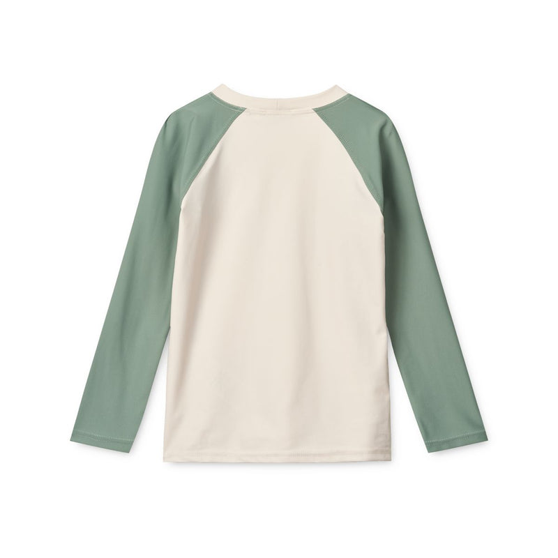 Liewood T-Shirt De Bain À Manches Longues Noah - Sandy / Peppermint - T-shirt de bain