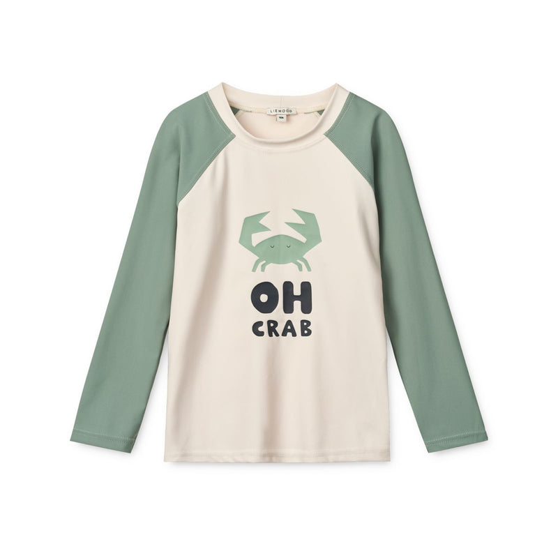 Liewood T-Shirt De Bain À Manches Longues Noah - Sandy / Peppermint - T-shirt de bain