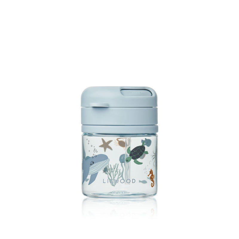 Liewood Gobelet en tritan avec paille PAVIA 280 ml - Sea creature / Sandy - Gobelet