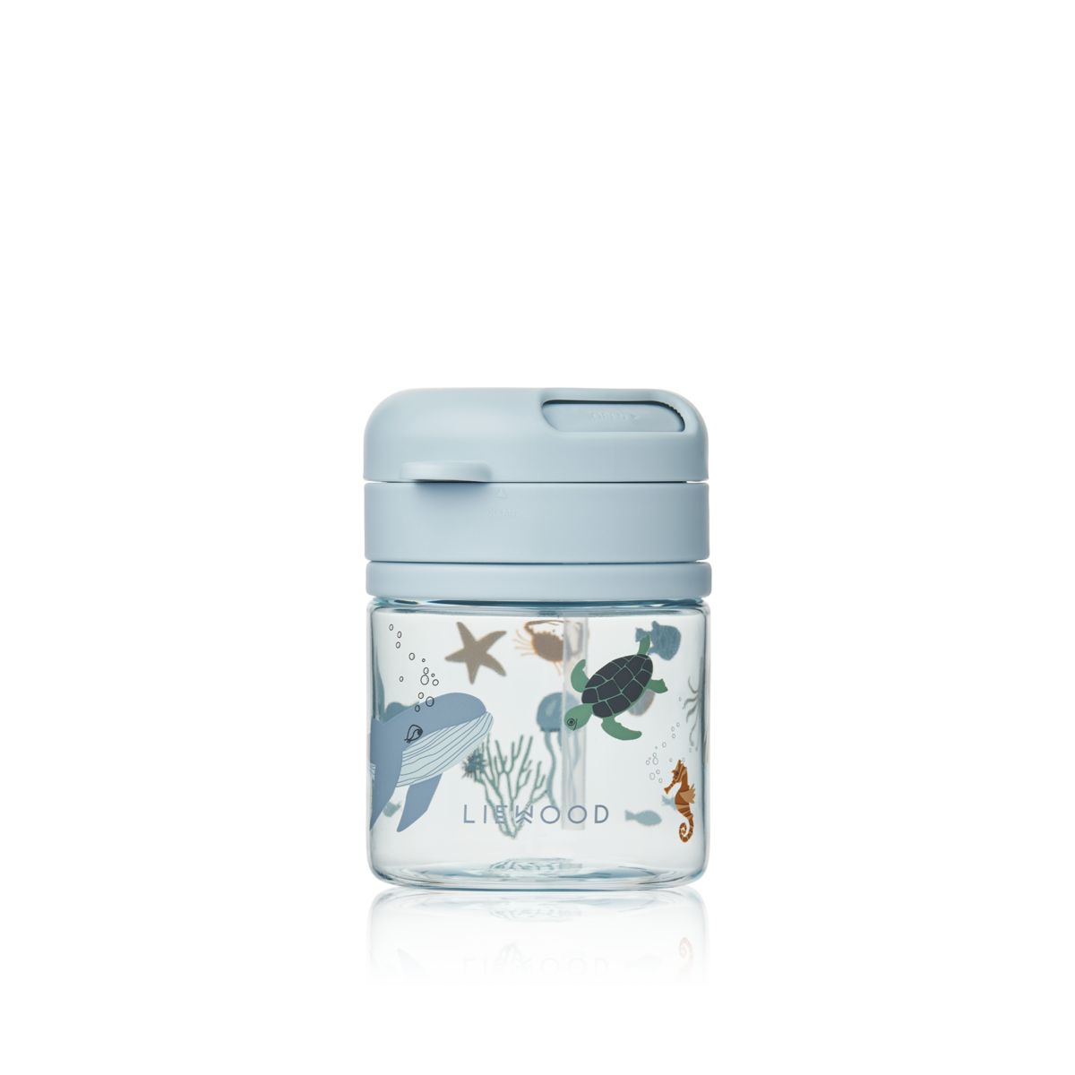 Liewood Gobelet en tritan avec paille PAVIA 280 ml - Sea creature / Sandy - Gobelet