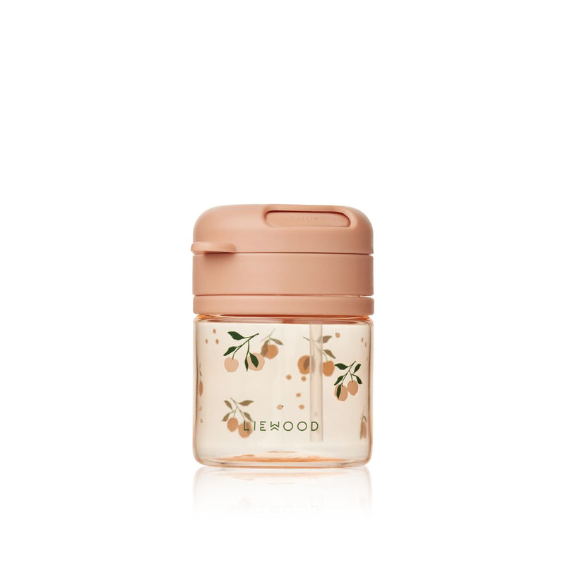 Liewood Gobelet en tritan avec paille PAVIA 280 ml - Peach / Sea shell - Gobelet