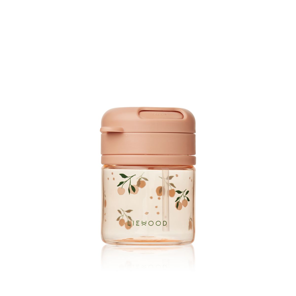 Liewood Gobelet en tritan avec paille PAVIA 280 ml - Peach / Sea shell - Gobelet