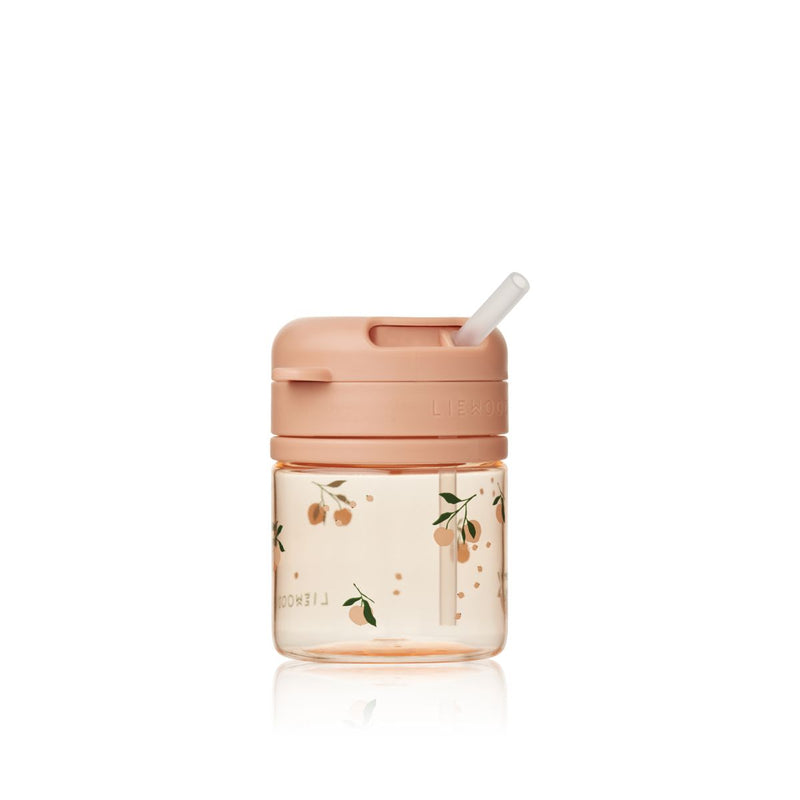 Liewood Gobelet en tritan avec paille PAVIA 280 ml - Peach / Sea shell - Gobelet