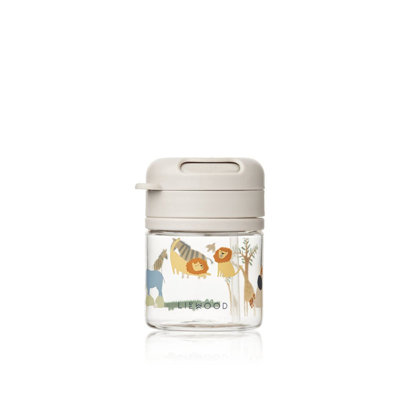 Liewood Gobelet en tritan avec paille PAVIA 280 ml - All together / Sandy - Gobelet