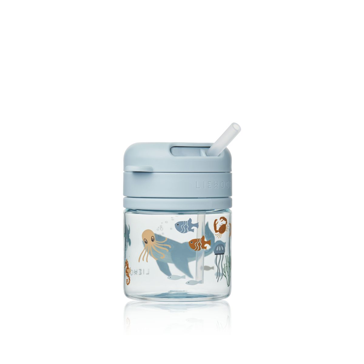 Liewood Gobelet en tritan avec paille PAVIA 280 ml - Sea creature / Sandy - Gobelet