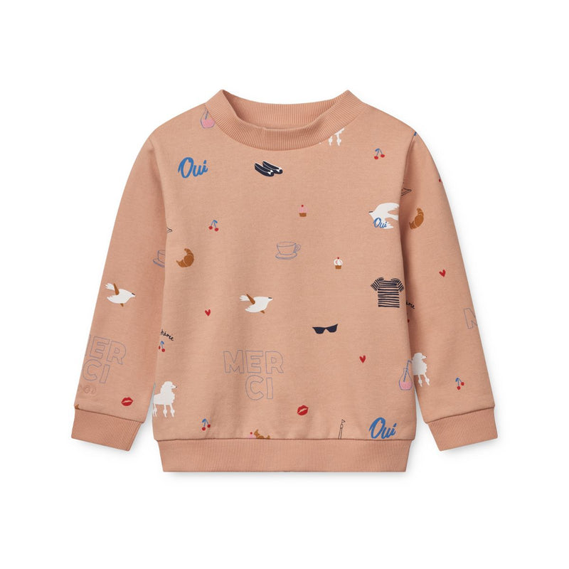 Liewood Sweat-shirt imprimé Thora - Paris / Pale tuscany - Pull