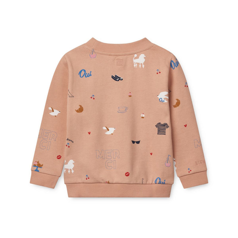 Liewood Sweat-shirt imprimé Thora - Paris / Pale tuscany - Pull