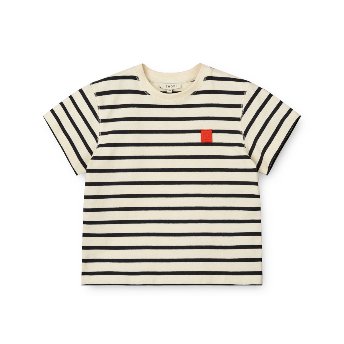 Liewood Sixten - T-shirt en coton rayé - Y/D stipes Classic navy / Creme de la creme - T-shirt