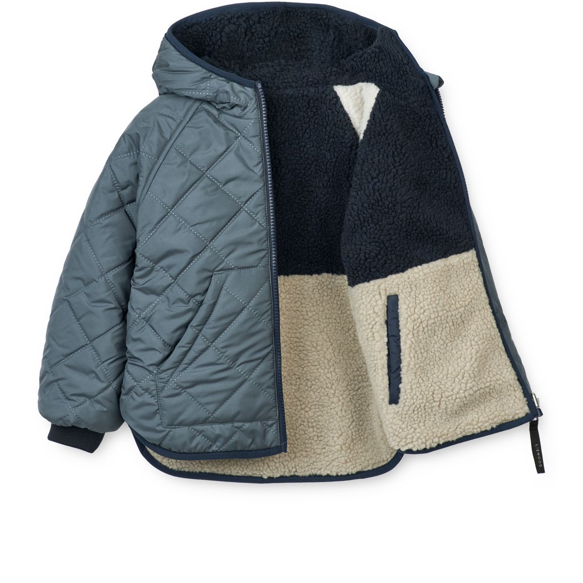 Liewood Veste Réversible JACKSON - Whale blue multi mix - Veste