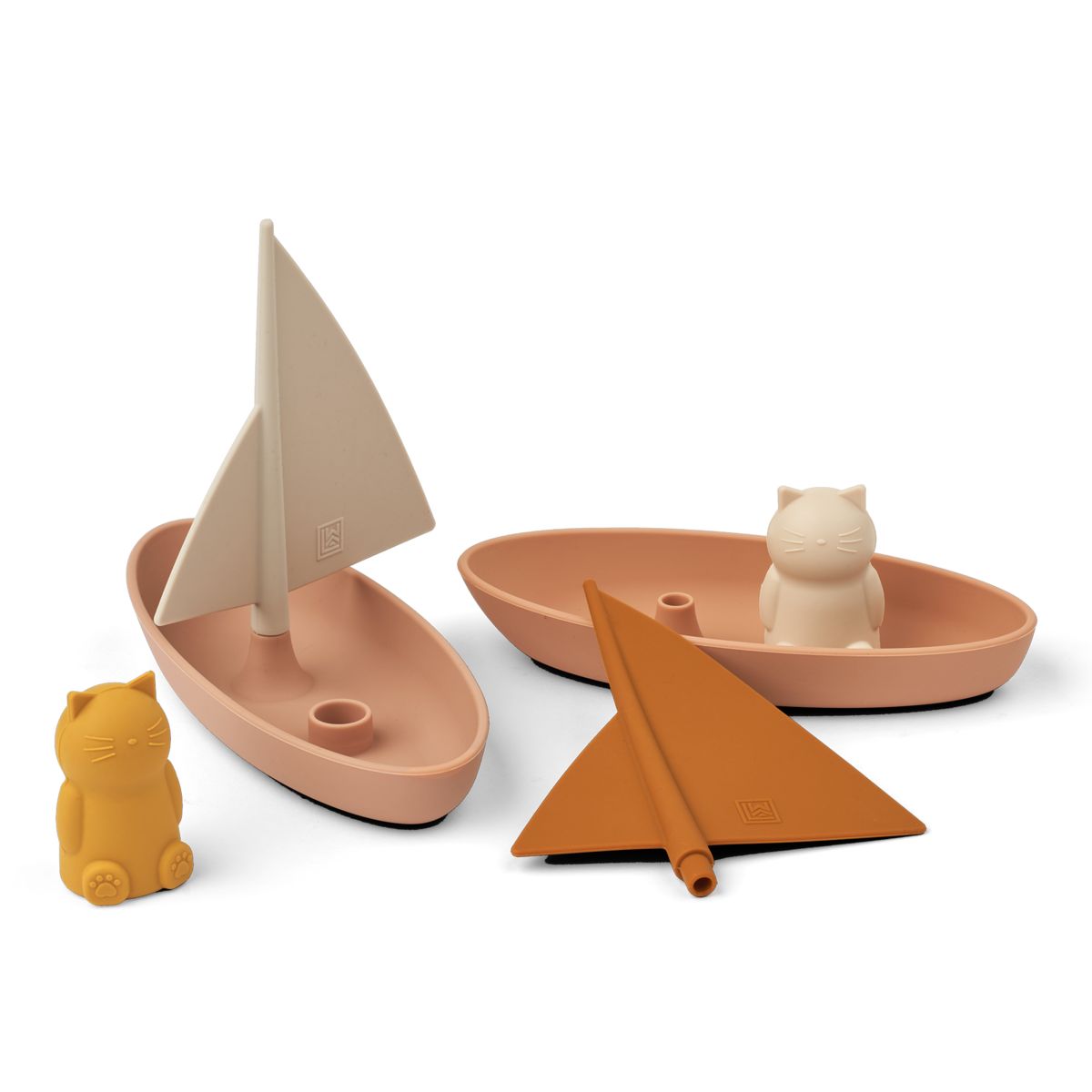 Liewood Lot de 2 bateaux-jouets Ensley - Pale tuscany multi mix - Jouet de bain