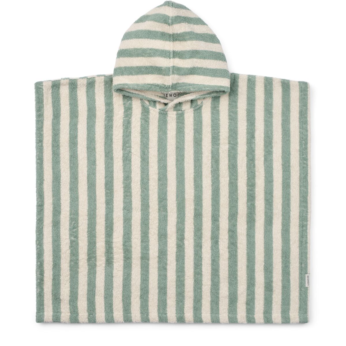 Poncho en Tissu Éponge KOI - Peppermint / creme de la creme