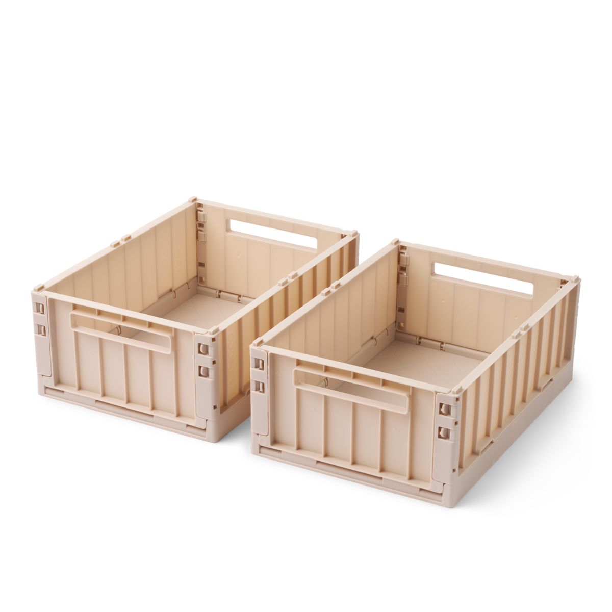 Liewood Boîtes de Rangement WESTON - MOYEN, Lot de 2 - Sandy - Boîtes de rangement