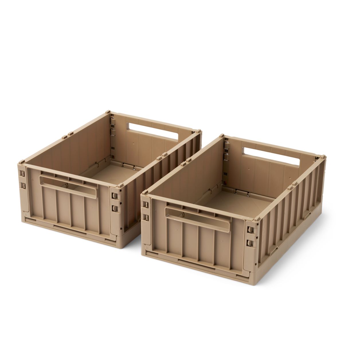 Liewood Boîtes de Rangement WESTON - MOYEN, Lot de 2 - Oat - Boîtes de rangement