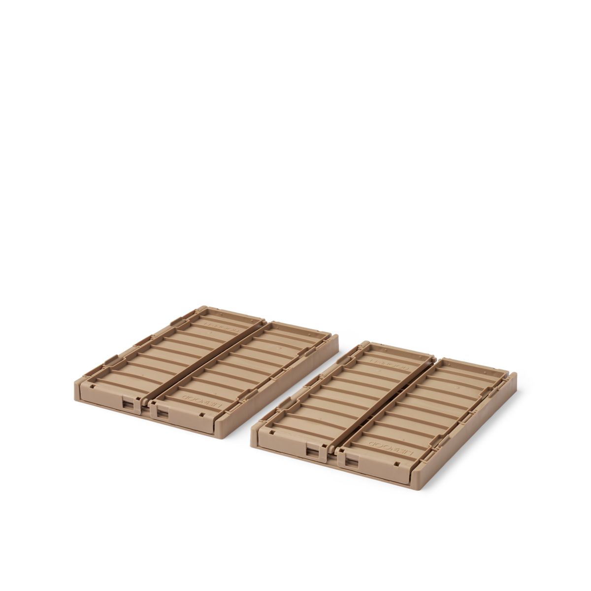 Liewood Boîtes de Rangement WESTON - PETIT, Lot de 2 - Oat - Boîtes de rangement