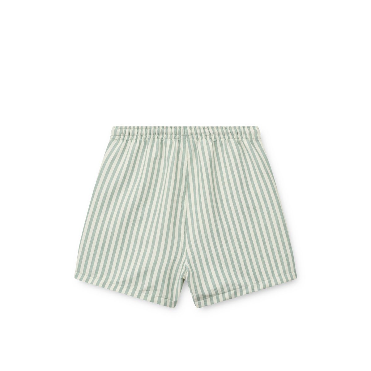 Liewood Duke Striped Board Shorts - Stripe Peppermint / Crisp white - BOARD SHORTS