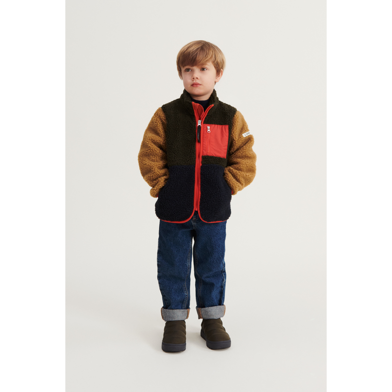 Liewood Veste en polaire  Nolan - Army brown multi mix - Veste