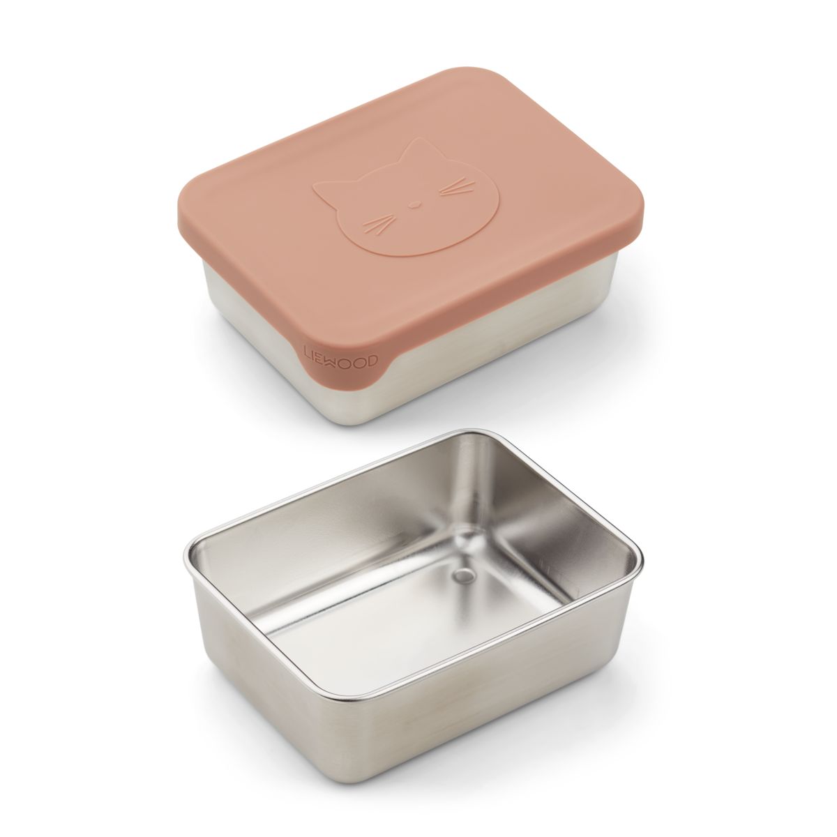 Liewood Boîte à goûter Ako - Cat dark rose - Boïte à goûter
