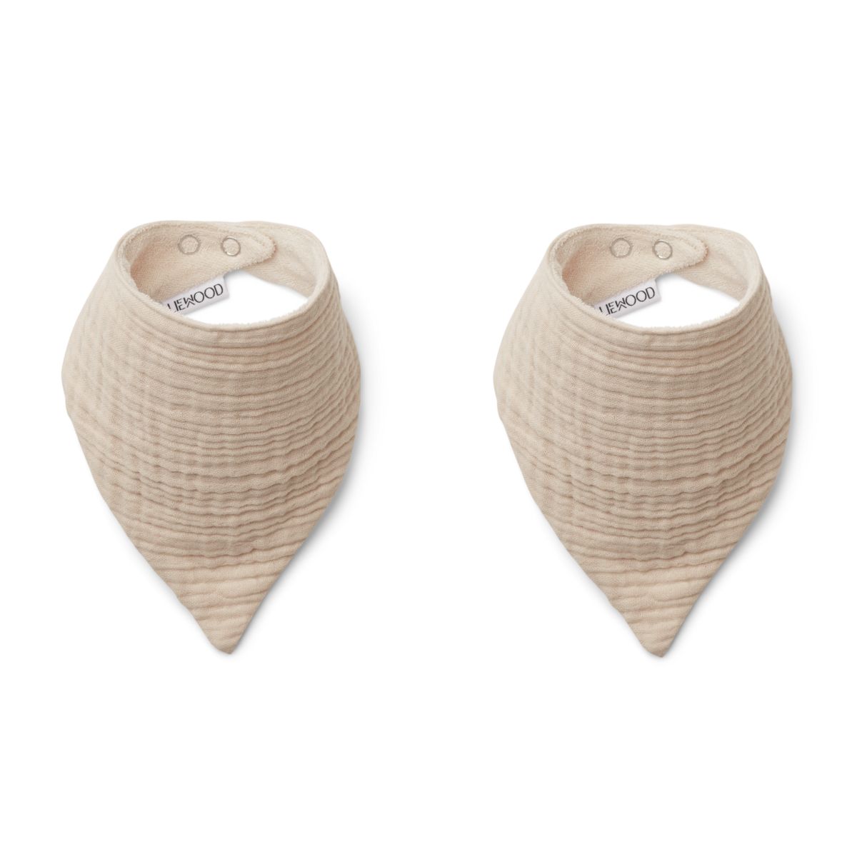 Liewood Lot de 2 bavoirs Andrea - Sandy - BIBLIOTHÈQUE