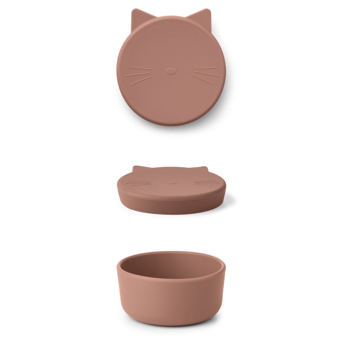 Liewood Boîte à collation Cornelius Medium - Cat dark rose - Boïte à goûter