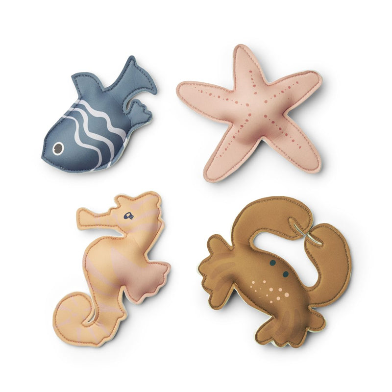 Liewood Jouets De Plongée Dion Lot De 4 - Sea creature / Sandy - Jouets de bain