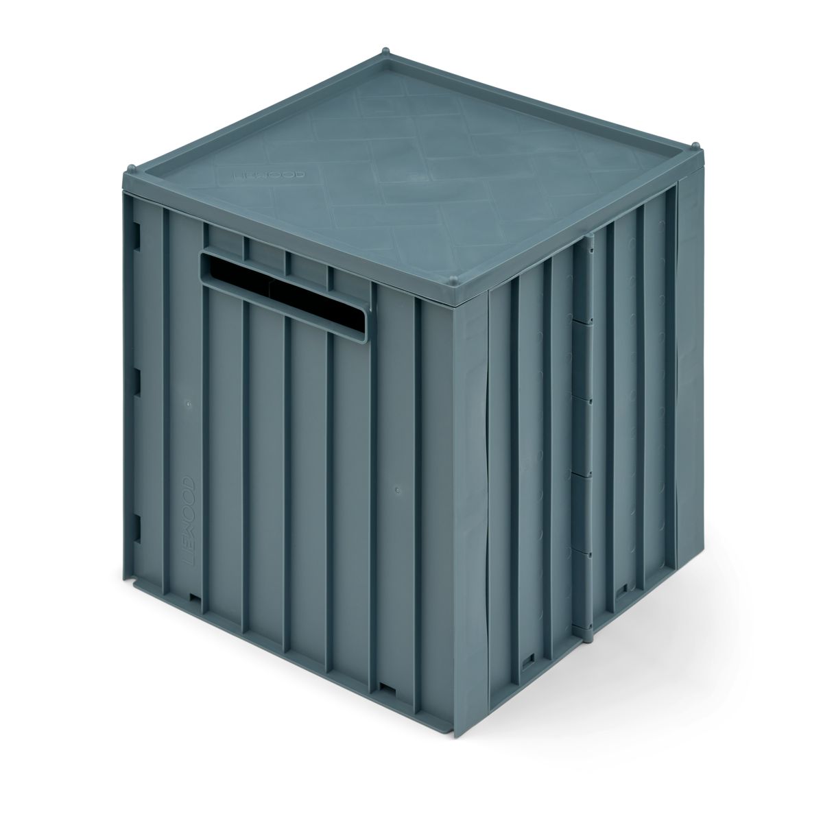 Liewood Boîte de Rangement avec Couvercle ELIJAH - Whale blue - Boîtes de rangement