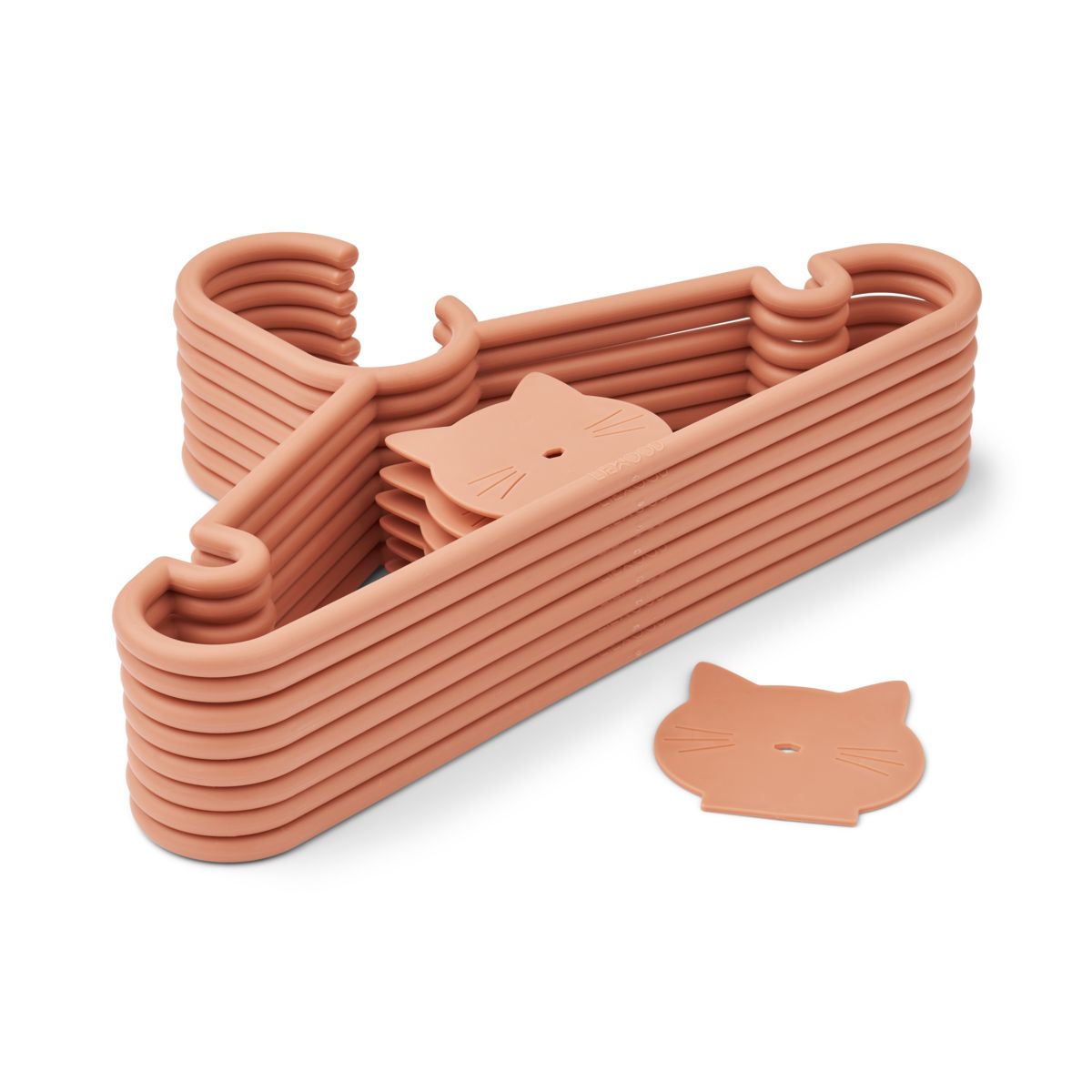 Liewood Cintre avec détails animaux Falton lot de 8 - Tuscany rose - Porte-manteau