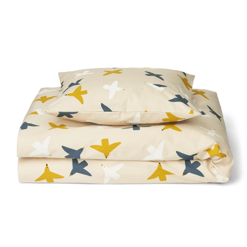 Liewood Linge de lit Carmen 70x100 - Birds / Sea shell - Linge de lit