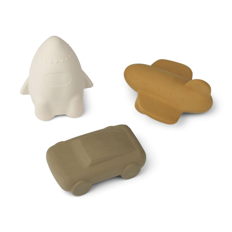 Liewood Lot de 3 jouets Jacob - Golden caramel multi mix - Jouet de bain