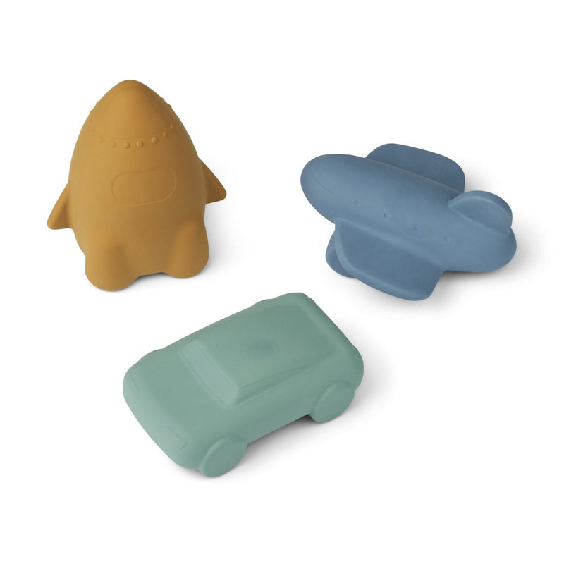 Liewood Lot de 3 jouets Jacob - Blue multi mix - Jouet de bain