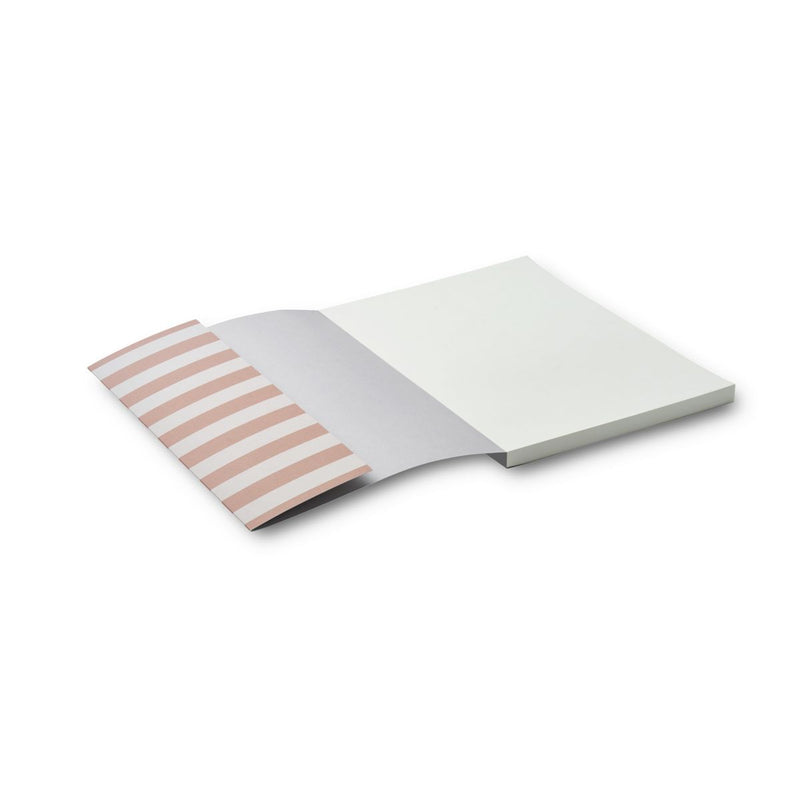 Liewood Carnet Jae moyen - Stripe Tuscany rose / Sandy - Carnets