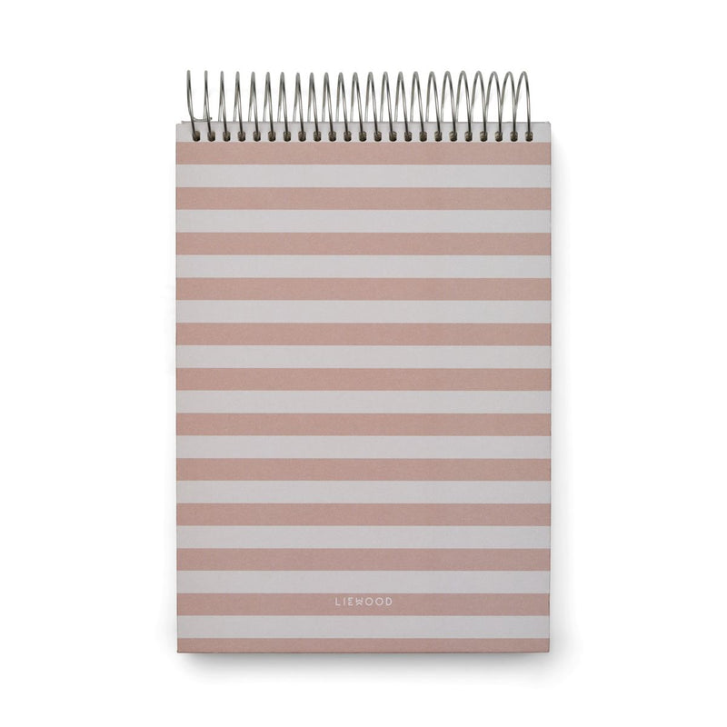 Liewood Carnet de dessin Jonnie - Stripe Tuscany rose / Sandy - Carnet de dessin