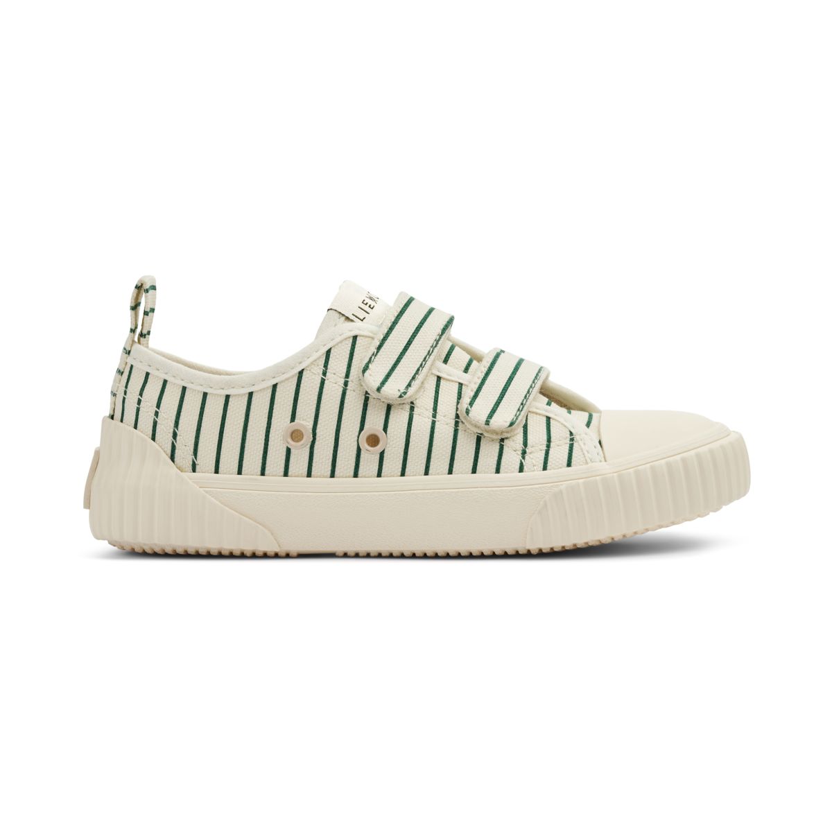 Liewood Baskets en toile Kim - Stripe Garden green / Creme de la creme - Baskets