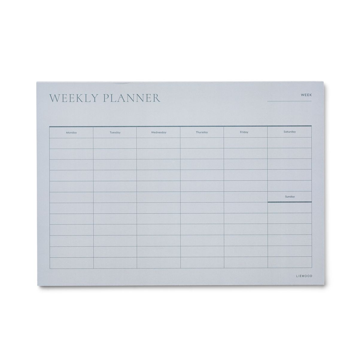 Liewood Agenda semainier Kirby - Whale blue / Dove blue - Calendrier