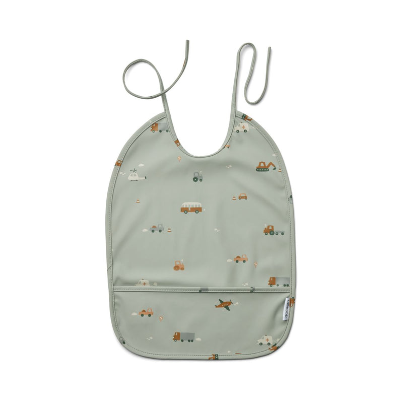 Liewood Bavoir Lai - Vehicles/dove blue mix - Bavoir