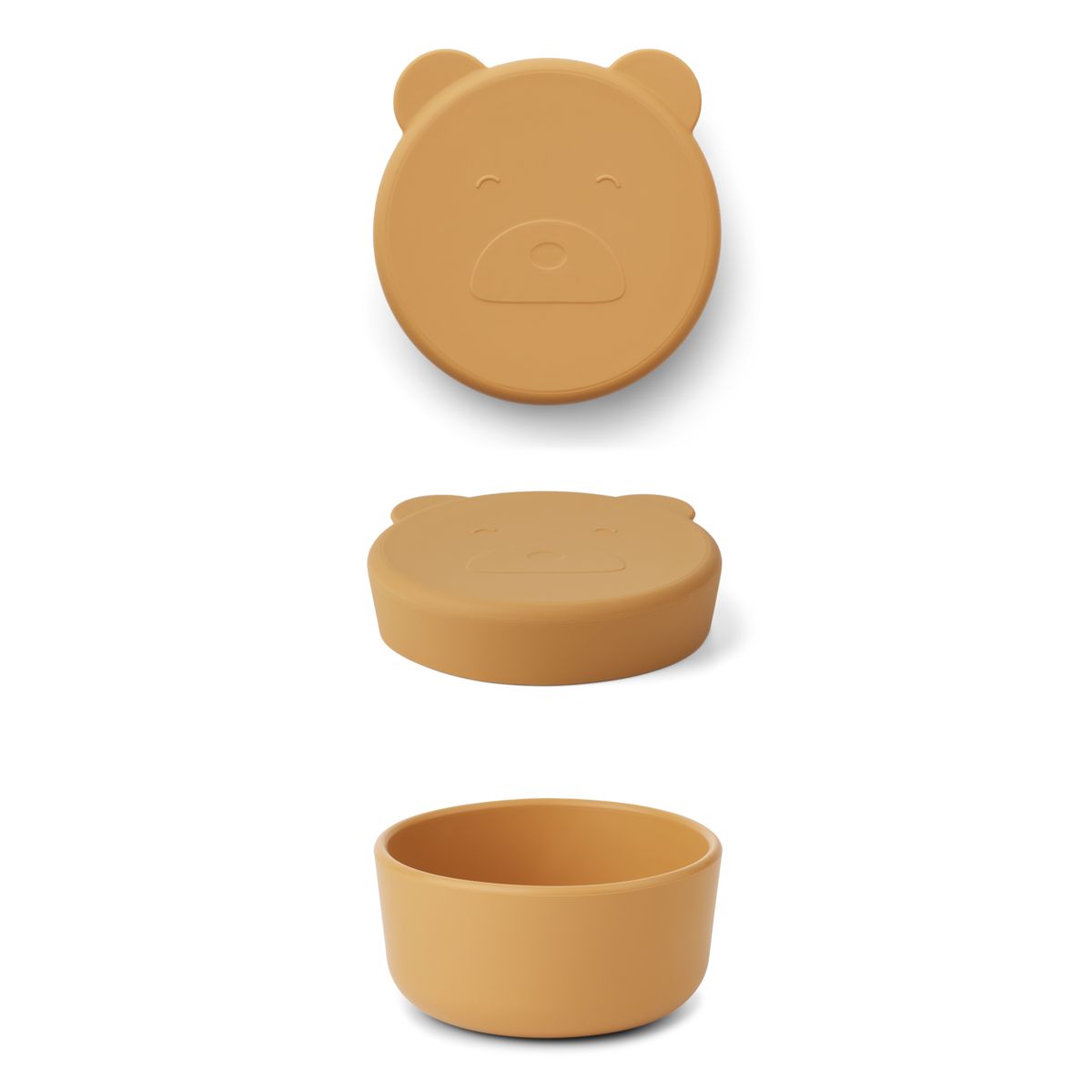 Liewood Petite boîte à collation Carrie - Mr bear yellow mellow - Boïte à goûter