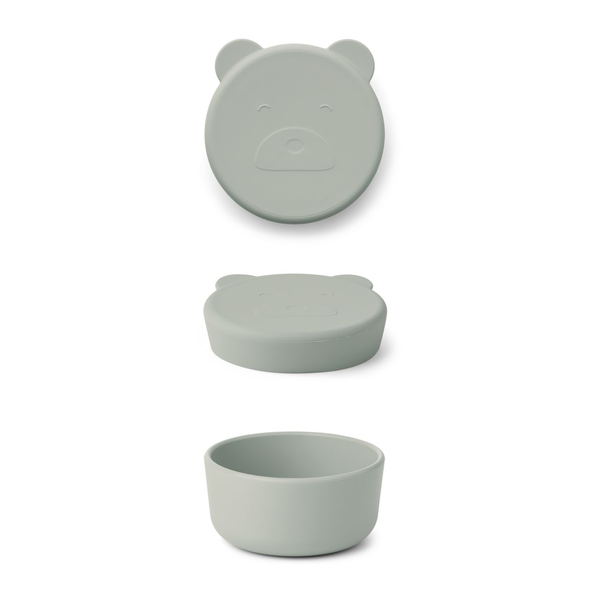 Liewood Petite boîte à collation Carrie - Mr bear dove blue - Boïte à goûter