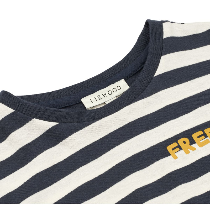 Liewood T-shirt Apia  - Y/D Stripe Classic navy / Creme de la creme - T-shirt