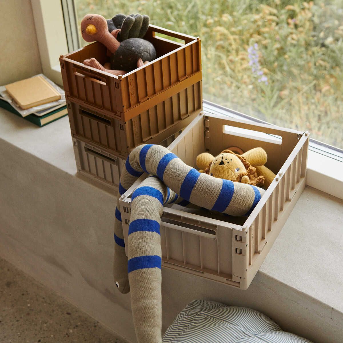 Liewood Boîtes de Rangement WESTON Taille S, Lot de 2 - Sandy - Boîtes de rangement