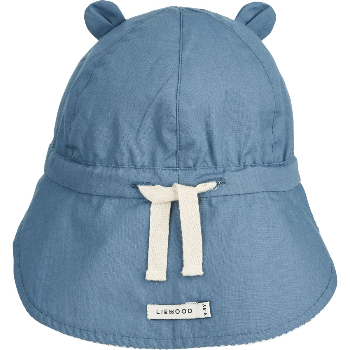 Liewood Chapeau de soleil en lin Gorm - Y/D stripe: Blue wave/creme de la creme - Chapeaux & Casquettes