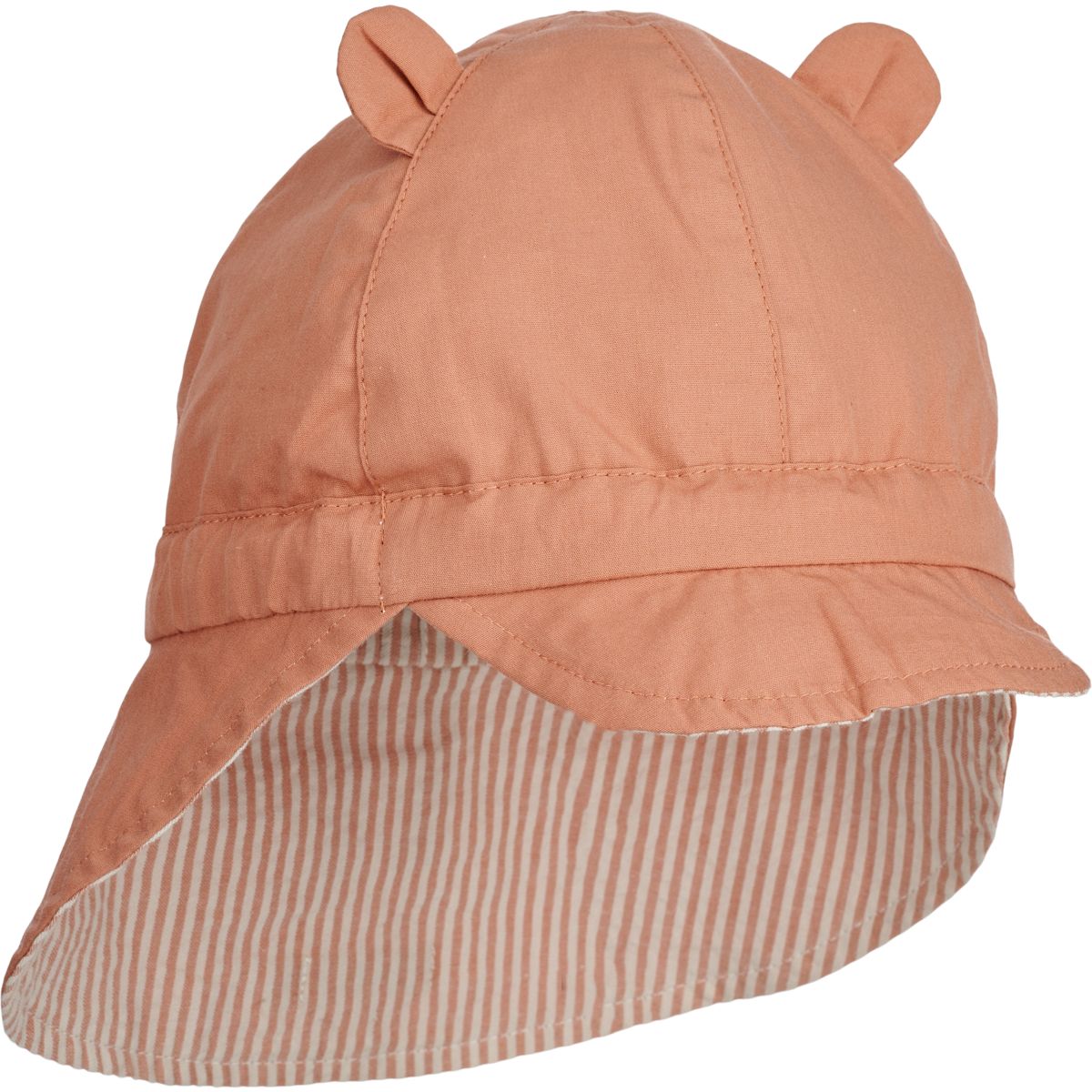 Liewood Chapeau de soleil en lin Gorm - Y/D Stripe Tuscany rose / Sandy - Chapeaux & Casquettes
