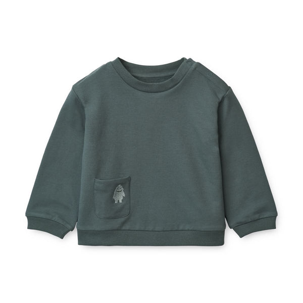Liewood Sweat pour bébé Lucio - Whale blue - Pull