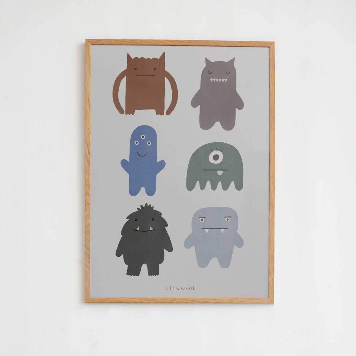 Liewood Affiche Beverly - Monster / Mist - Affiche