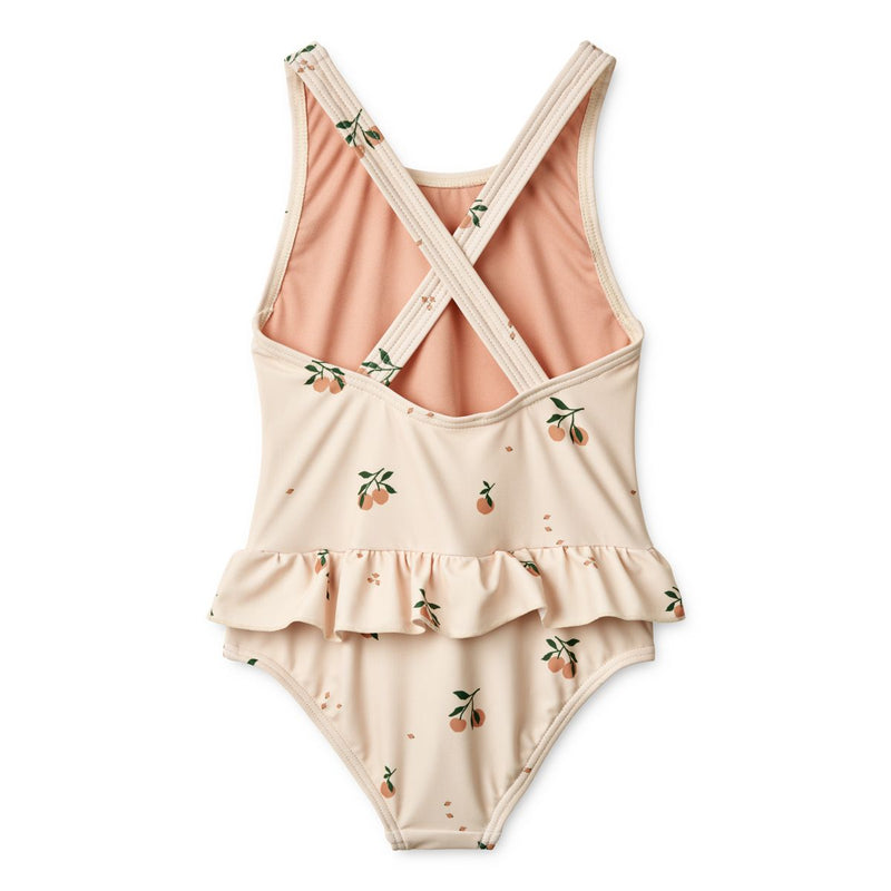 Liewood Maillot de bain seersucker Amara - Peach / Sea shell - Maillot de bain