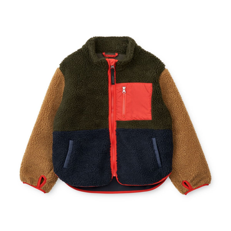 Liewood Veste en polaire  Nolan - Army brown multi mix - Veste