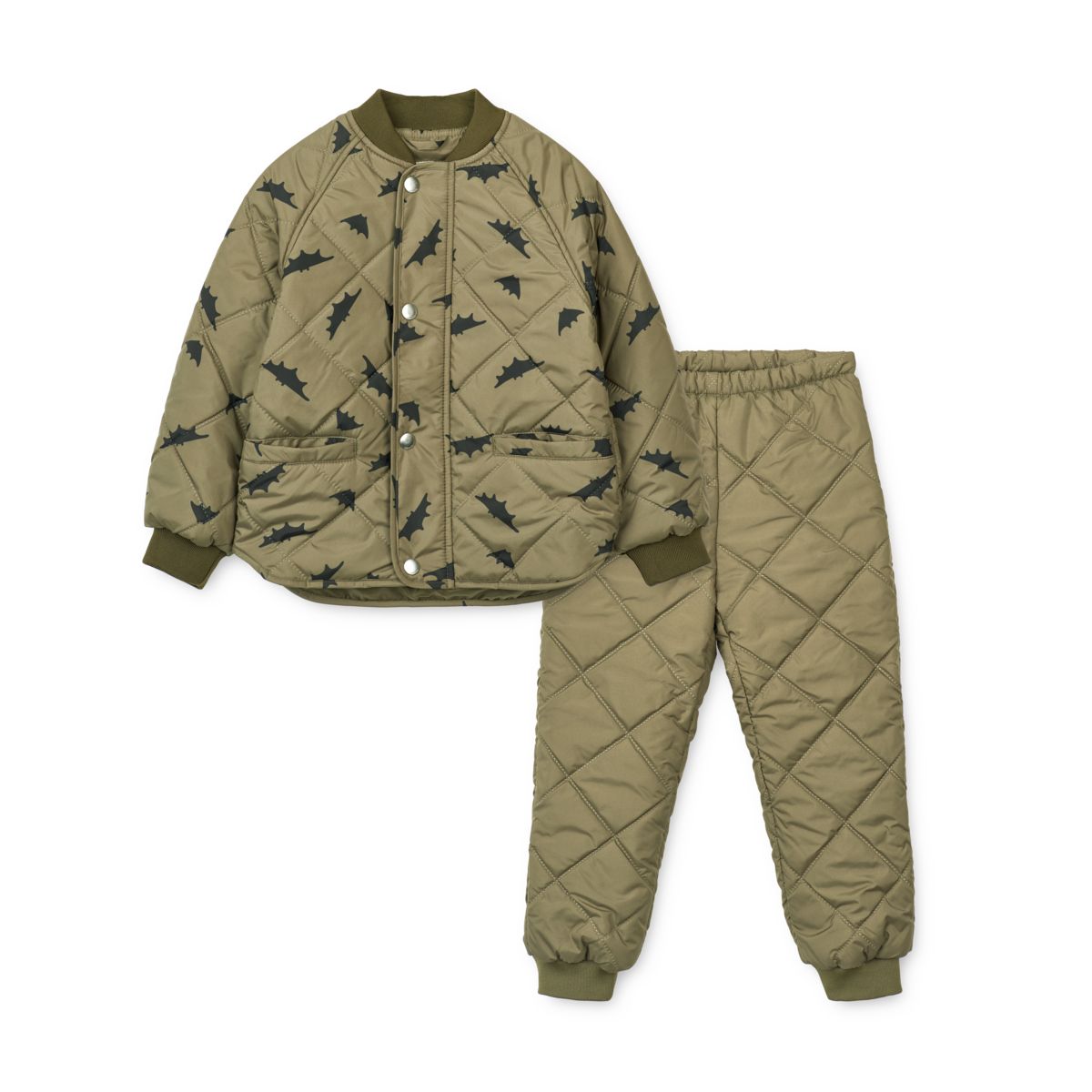Liewood Ensemble Thermique Anniston Junior - Bats / Khaki - Ensemble