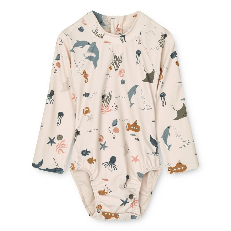 Liewood Maillot de bain Maxime - Sea creature / Sandy - Maillot de bain