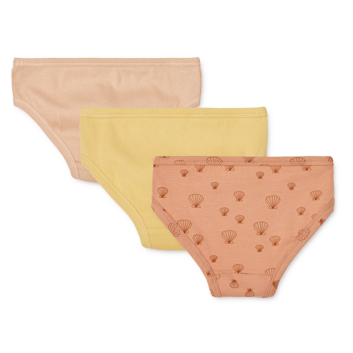 Liewood Lot de 3 slips Nanette - Sea shell / Tuscany rose mix - Slips