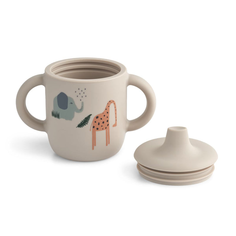 Liewood Gobelet en silicone Neil 150 ml - Safari sandy mix - Gobelet