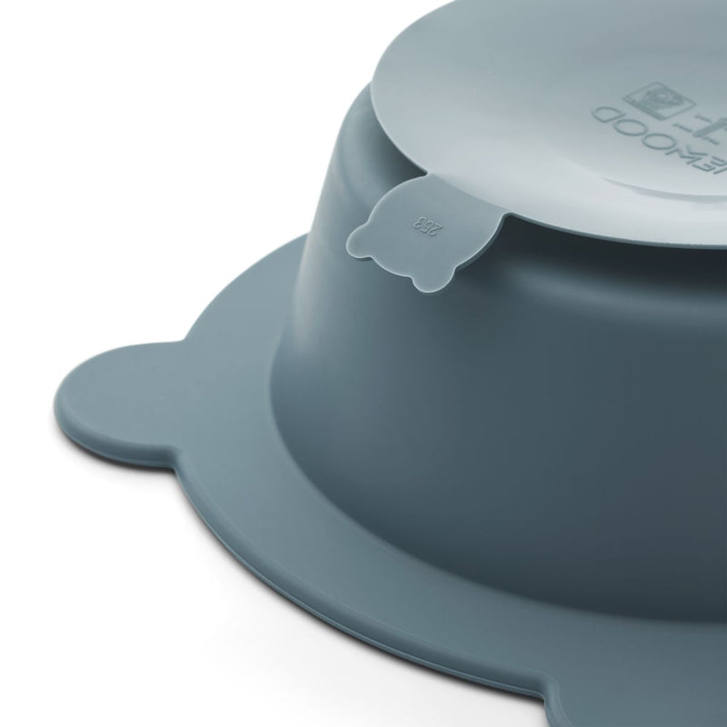 Liewood Lot de 2 Bols à Ventouse Peony - Sea blue / Whale blue - Bols